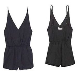 Charcoal Gray VS Pink Romper